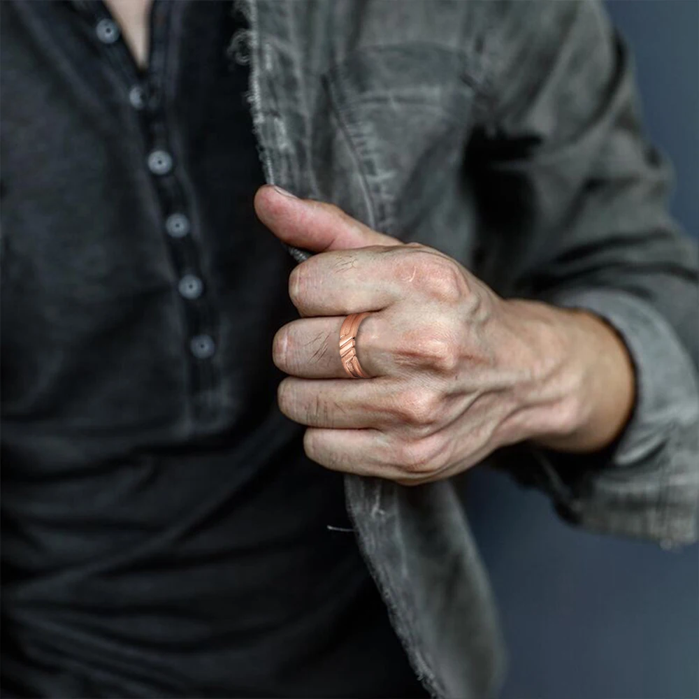 Био магнитное кольцо из чистой меди для мужчин и женщин регулируемый размер|copper