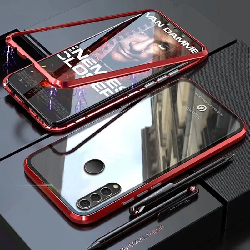 Чехол YonLinTan Coque для huawei P30 Lite Pro P30Pro Металлическая магнитная рамка Магнитная