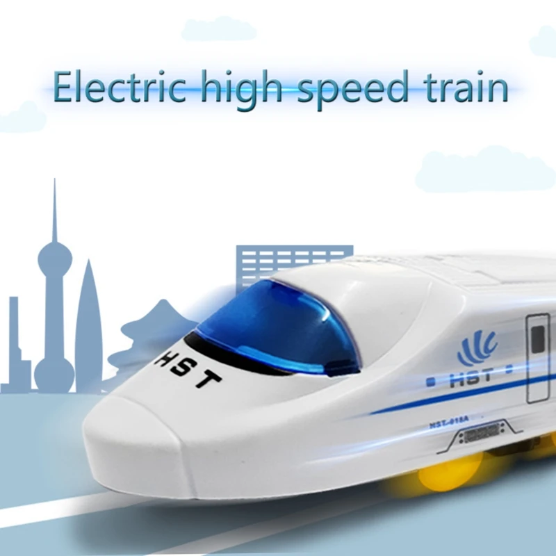 

Connected Train Toy Plastic Train Toy Interactive Electric Toys for Baby High-Speed Train Model Electric Bullet Train