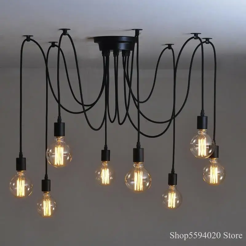 DIY винтажный подвесной светильник паук несколько Ретро Лофт Классический ing