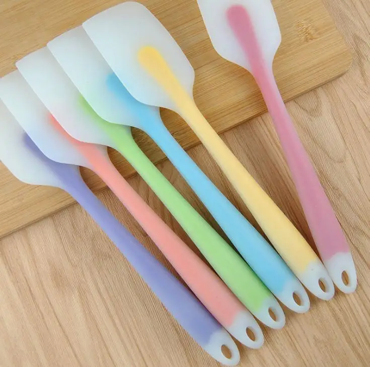 Силиконовый кухонный инструмент 21 см мягкая бесшовная лопатка скребок для