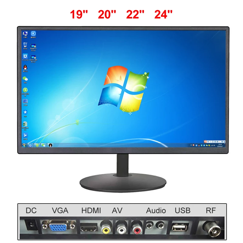 1" 20" 2" 24" дюймовый светодиодный монитор игровой игры соревнования ips экран дисплея компьютера для PS4/xbox Full Hdd HDMI/VGA/AV/аудио