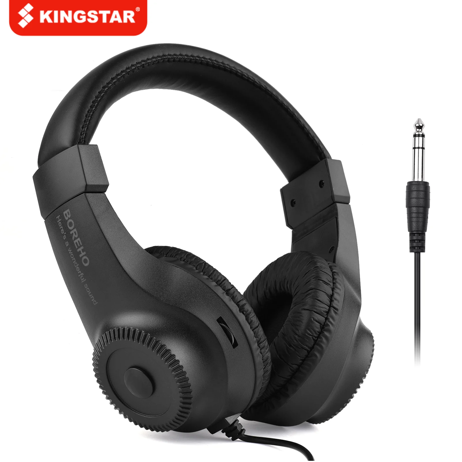 Проводные стереонаушники Накладные наушники с разъемом 6 5 мм для записи