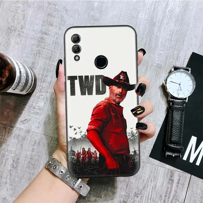 BA293-5 Ходячие мертвецы TWD черная крышка чехол для телефона для huawei Y9 Y5 Y6 Y7 Honor 10 9 Lite 9X8X8 S 8A фотоаппаратов моментальной печати 7S 7A 10i 20i V20 Coque Капа - Цвет: BA293-5