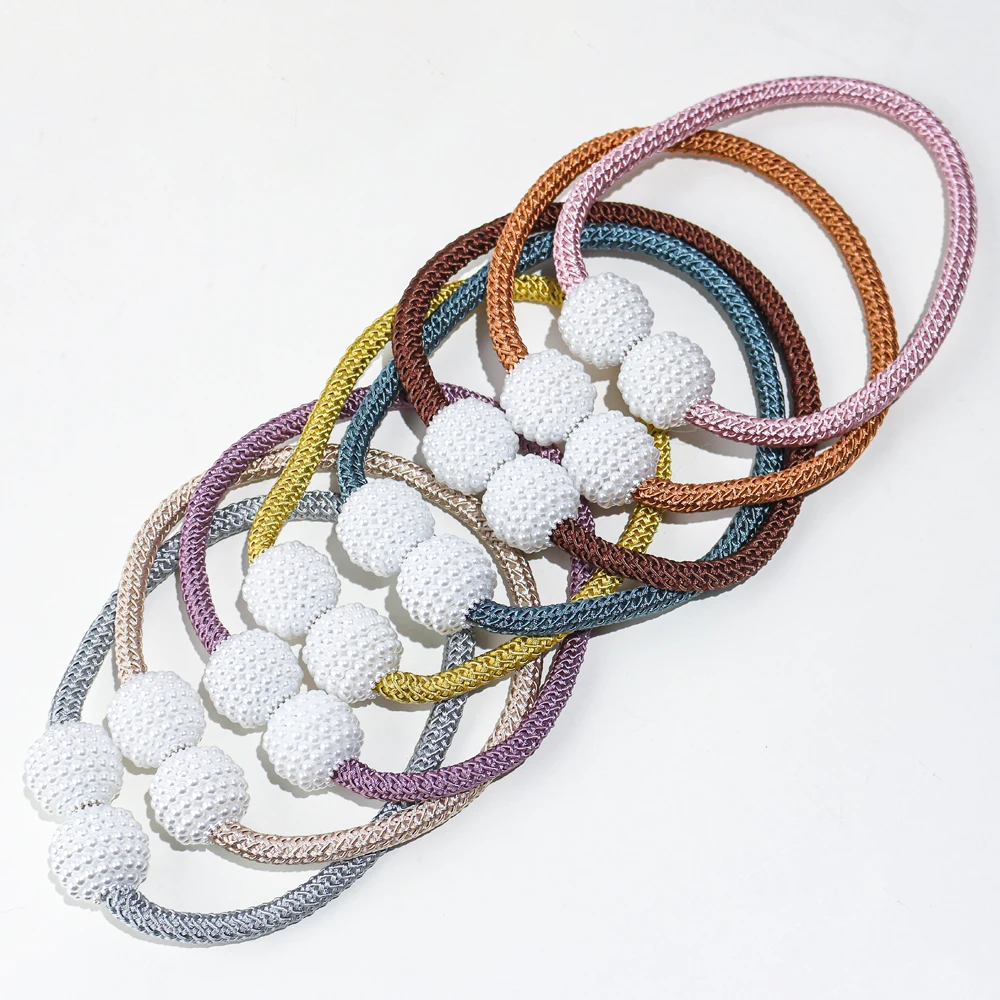 Магнитные зажимы для штор держатель с помпоном подвешивания магнитных шариков