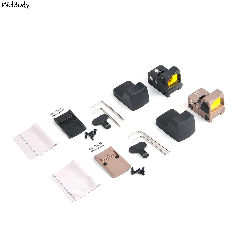 Охотничий оптический прицел Glock с красной точкой регулируемой яркостью прицелы