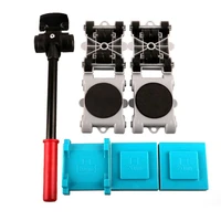 8pcsset furniture mover tool set transport shifter lifter wheels heavy stuffs moving wheeled roller bar easy to move furniture