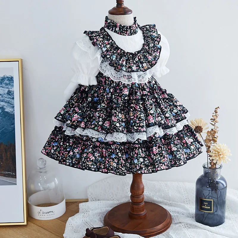 Испанское платье для девочек королевские костюмы Детские свадебные платья