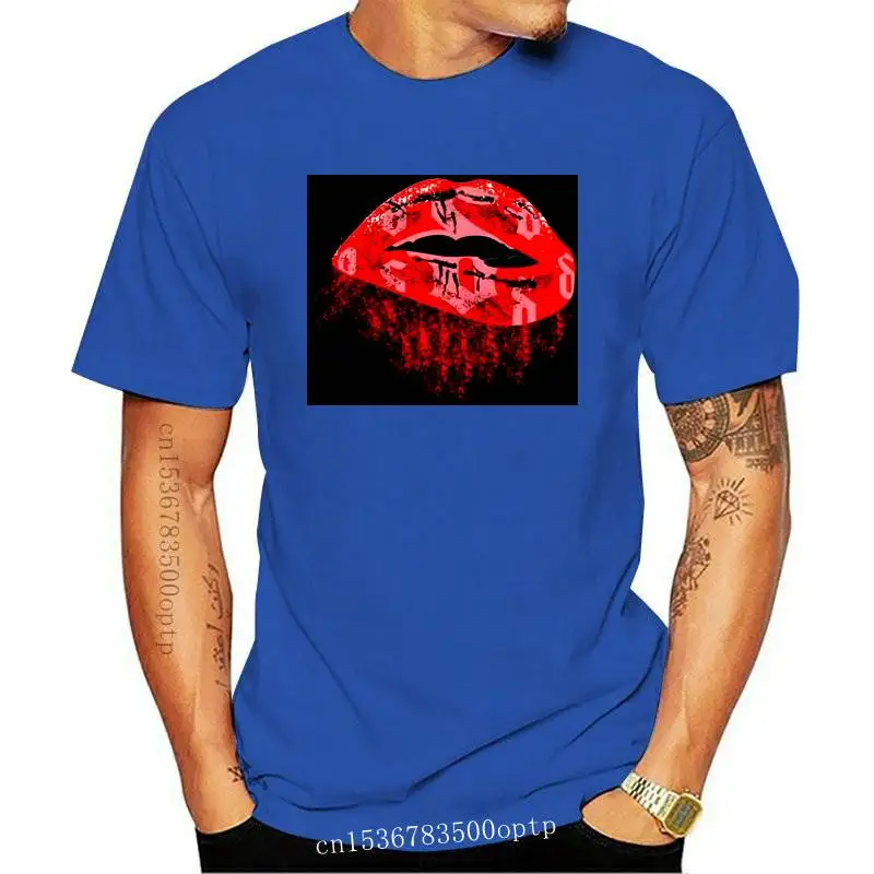 

New Shinedown Lips T-Shirt Mens Short Sleeve S-3Xl Black Navy Tee Cotton Short Sleeve Tee Shirt
