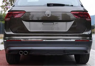 

Стальная декоративная накладка на задний бампер, 3 шт., для VW Tiguan 2-го поколения 2016 - 2018