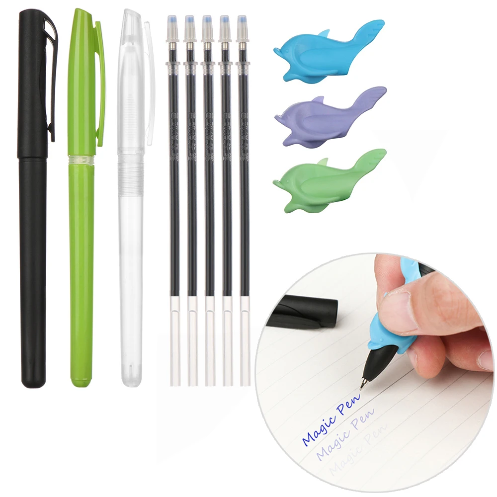 Набор автоматических ручек с исчезающим чернилами Magic Fade Pen: невидимые гелевые ручки с синими чернилами, идеально подходят для копирования и каллиграфии.