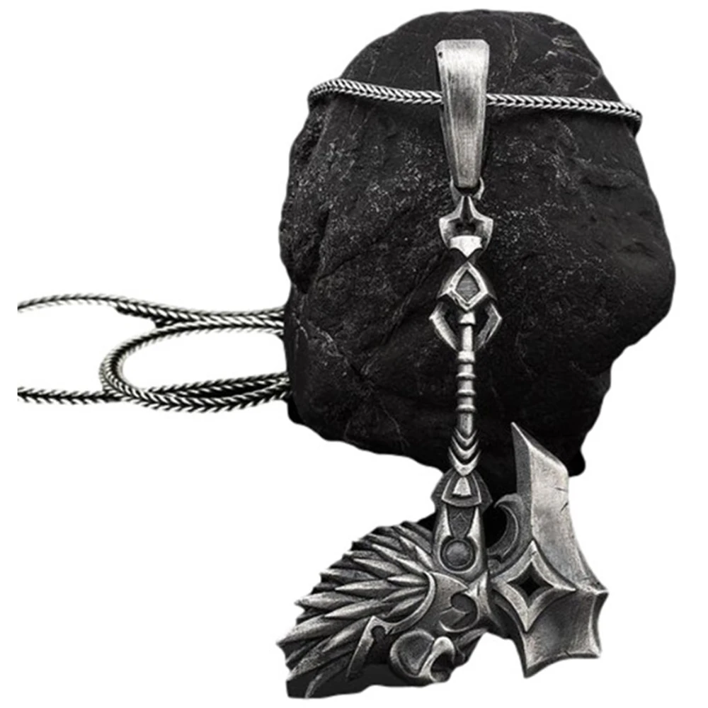 

New Nordic Viking Tomahawk Pendant Ins Style Punk Jewelry Men's Hip Hop Necklace Accessories Chain Necklace