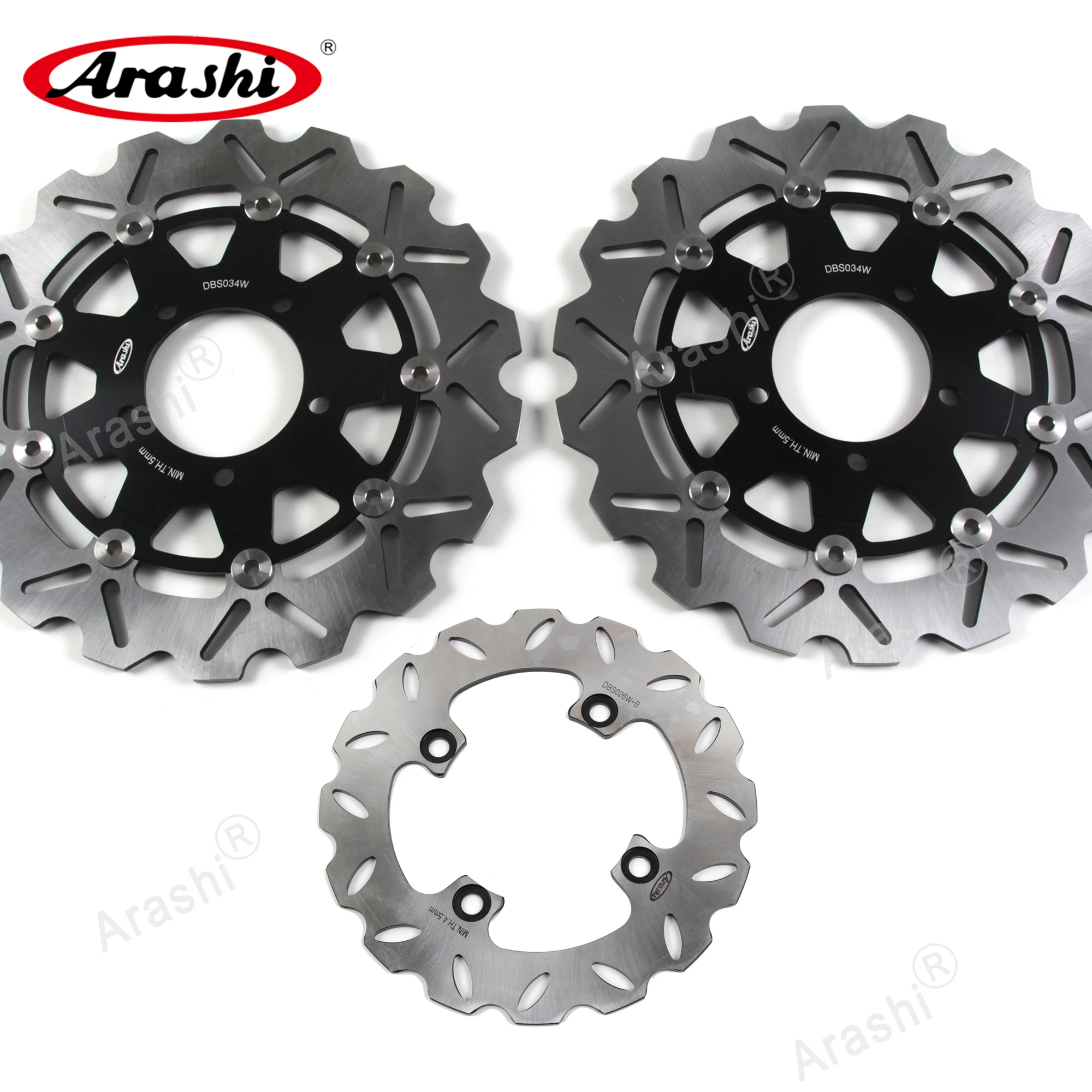 Arashi 1 комплект для KAWASAKI ZX6R ZX-6R NINJA 636 2005 2006 CNC полностью плавающие передние и задние