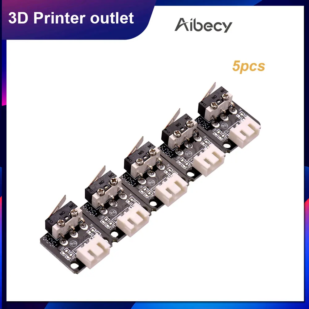Aibecy 5 шт. 3D принтеры Запчасти Концевики концевой выключатель 3Pin для CR 10 серии Ender 3