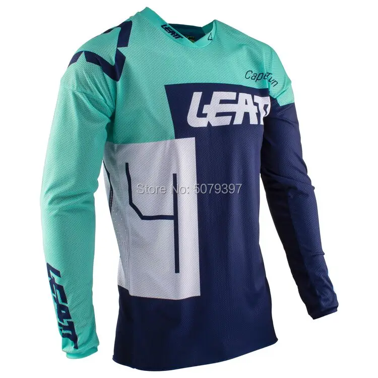 Синий moto cross Jersey Майо ciclismo горные mtb майки moto rcycle горный велосипед moto Jersey XC BMX DH футболка одежда - Цвет: Синий
