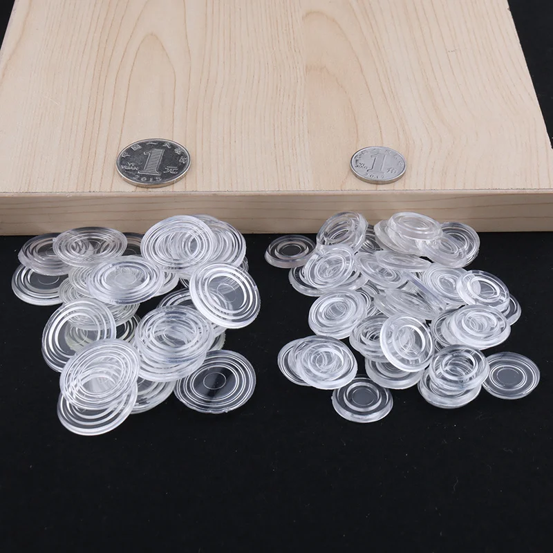 

30pcs Rubber Chair Leg Pads Shock Proof Non-slip Coffee Glass Table Mat Transparent Furniture Protector Cover Home Decoration