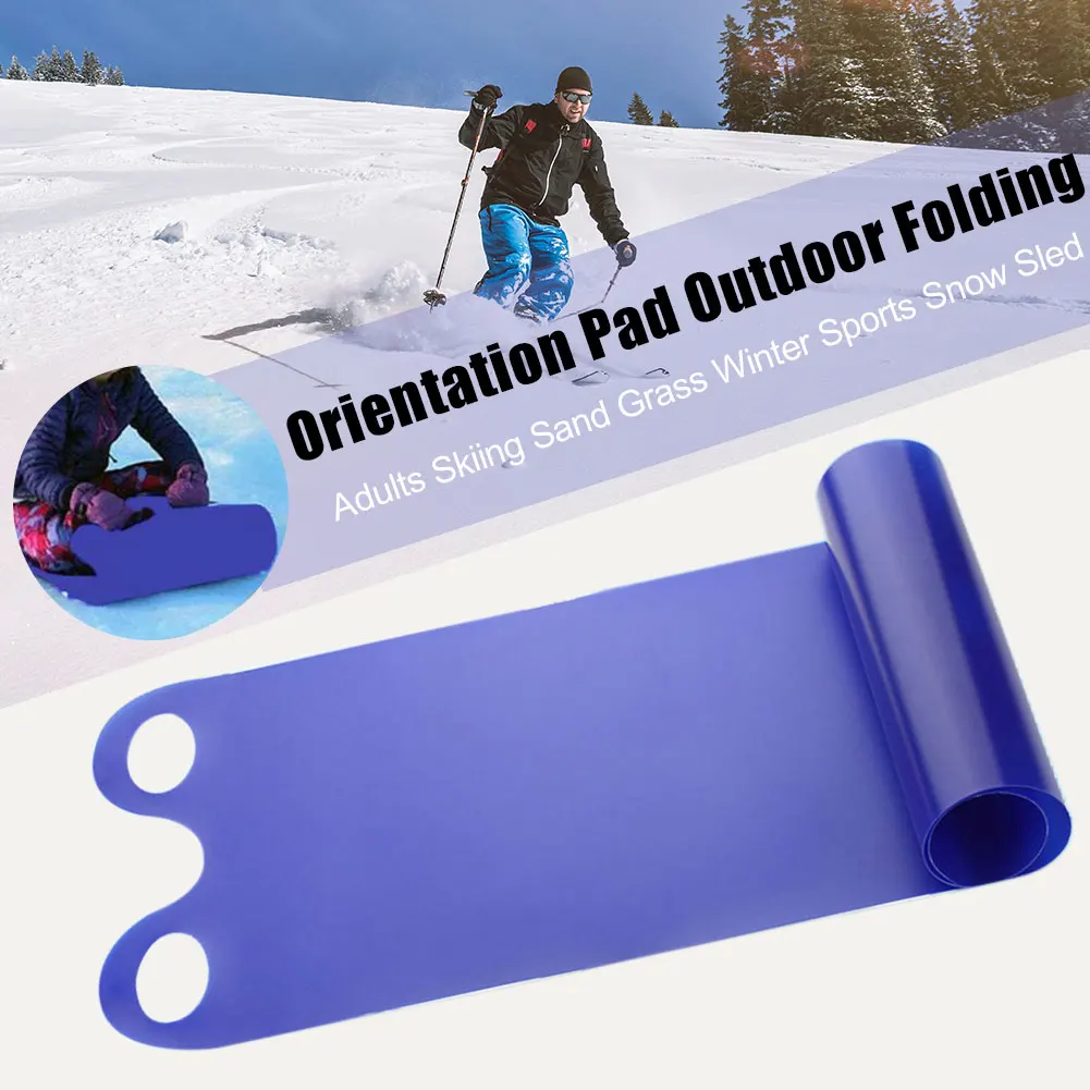 

Toboggan Adults Skiing Thickened Pad Sand Grass Orientation Winter Sports Kids With Handle Snow Sled Anti Skid Outdoor Folding