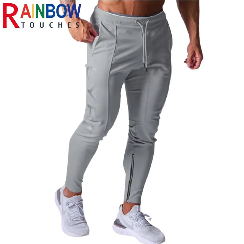 Новинка 2021 спортивные брюки для бега Rainbowtouches Мужские штаны фитнеса облегающие на