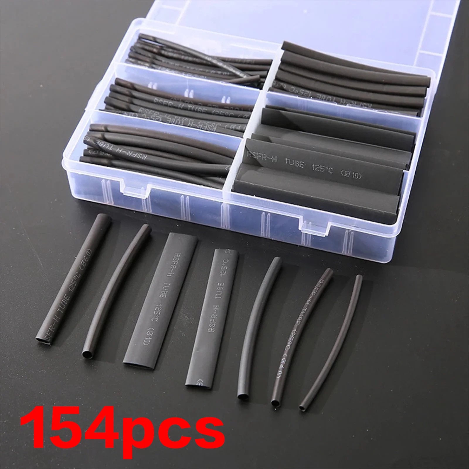 Термоусадочные трубки 154 шт. и 385 термоусадочные Полиолефиновая трубка