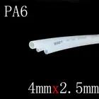PA6 нейлоновая трубка OD 4 мм x 2,5 мм ID маслопровод высокие пневматические детали давление МПа Воздушный Компрессор водяной шланг твердый прозрачный черный