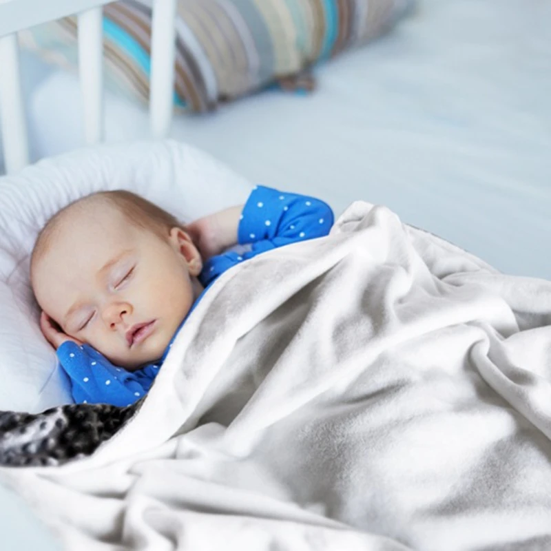 

Baby Appease Blanket Soft Bubble Flannel Newborn Swaddling Wrap Sleeping Quilt Bedding 100x75cm