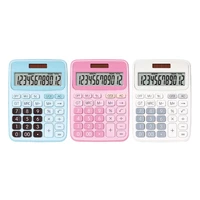 12 digit electronic calculator with battery solar power calculators for office fast reach