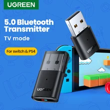 UGREEN USB Bluetooth 5.0 Transmitter Audio Adapter For Airpods PC Computer PS4 Pro Nintendo Switch Bluetooth Adapter TV Mode