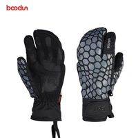 boodun men women ski gloves waterproof windproof winter snowboard skiing gloves thermal warm outdoor snow mittens for boys girls