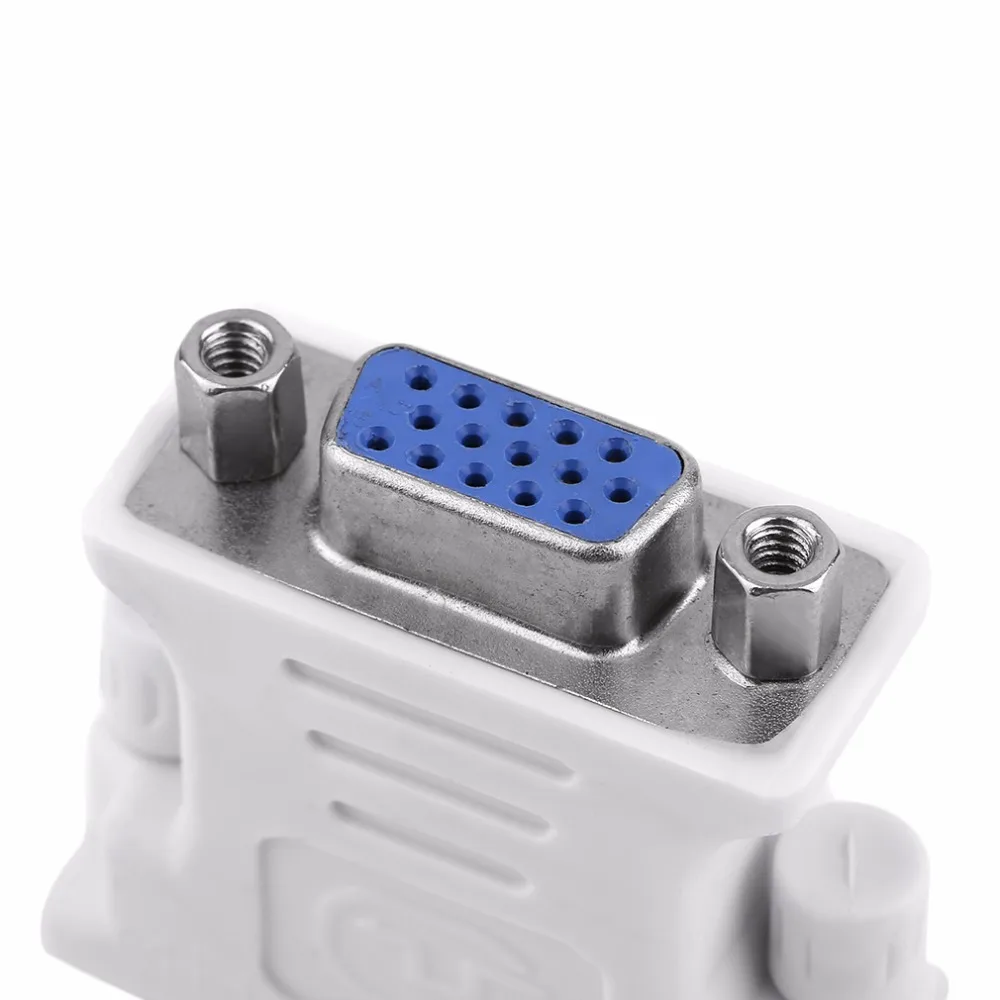 DVI DVI-I Male 24 + 5 Pin to VGA Женский видео преобразователь напряжения с ЖК-дисплеем