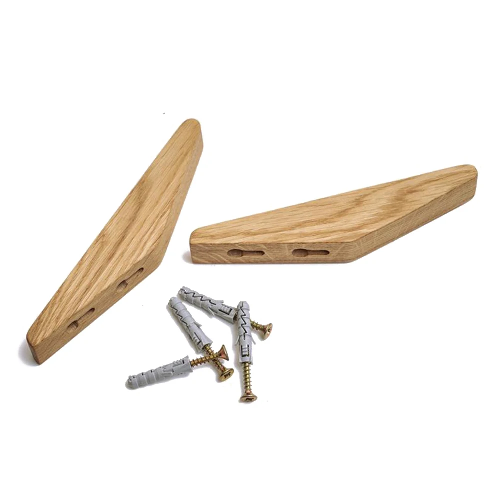 4 шт. натурального дерева вешалка для одежды настенный крючок декоративный