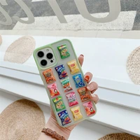 3d kawaii japanese potato chips snacks phone case for iphone 13 12 11 pro xs max x xr 7 8 puls se 2 soft cute silicone cover