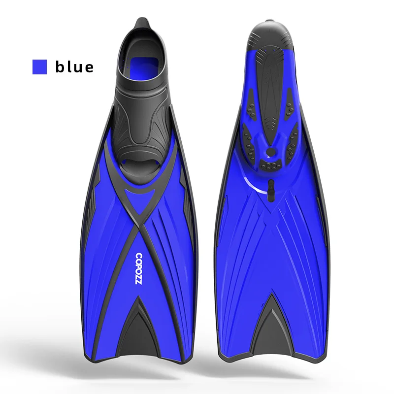 blue Очки для подводного дайвинга ласты для ног ласты-плавники Гибкая Антискользящая профессии взрослых ласты для дайвинга шлепанцы для Плавания водные виды спорта - Цвет: blue