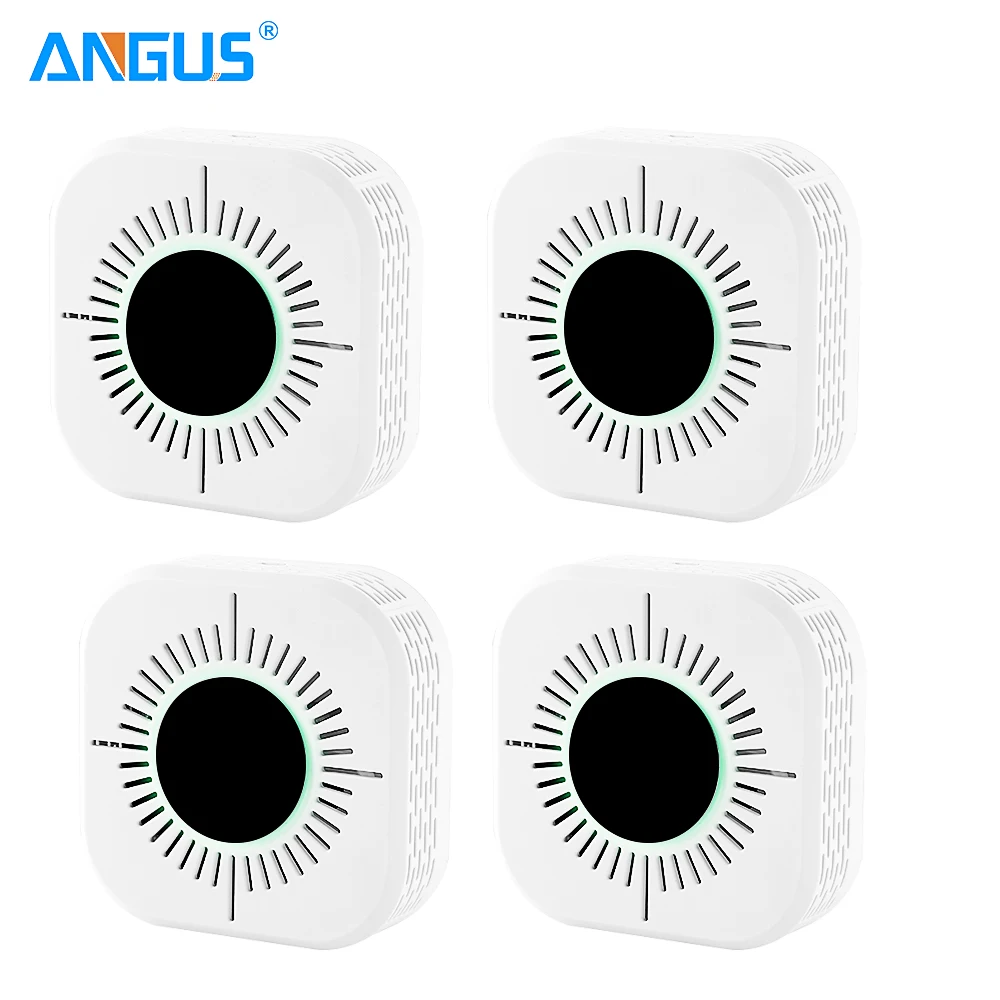 Беспроводной Wi-Fi датчик окиси углерода детектор независимый звук и свет 110 дБ