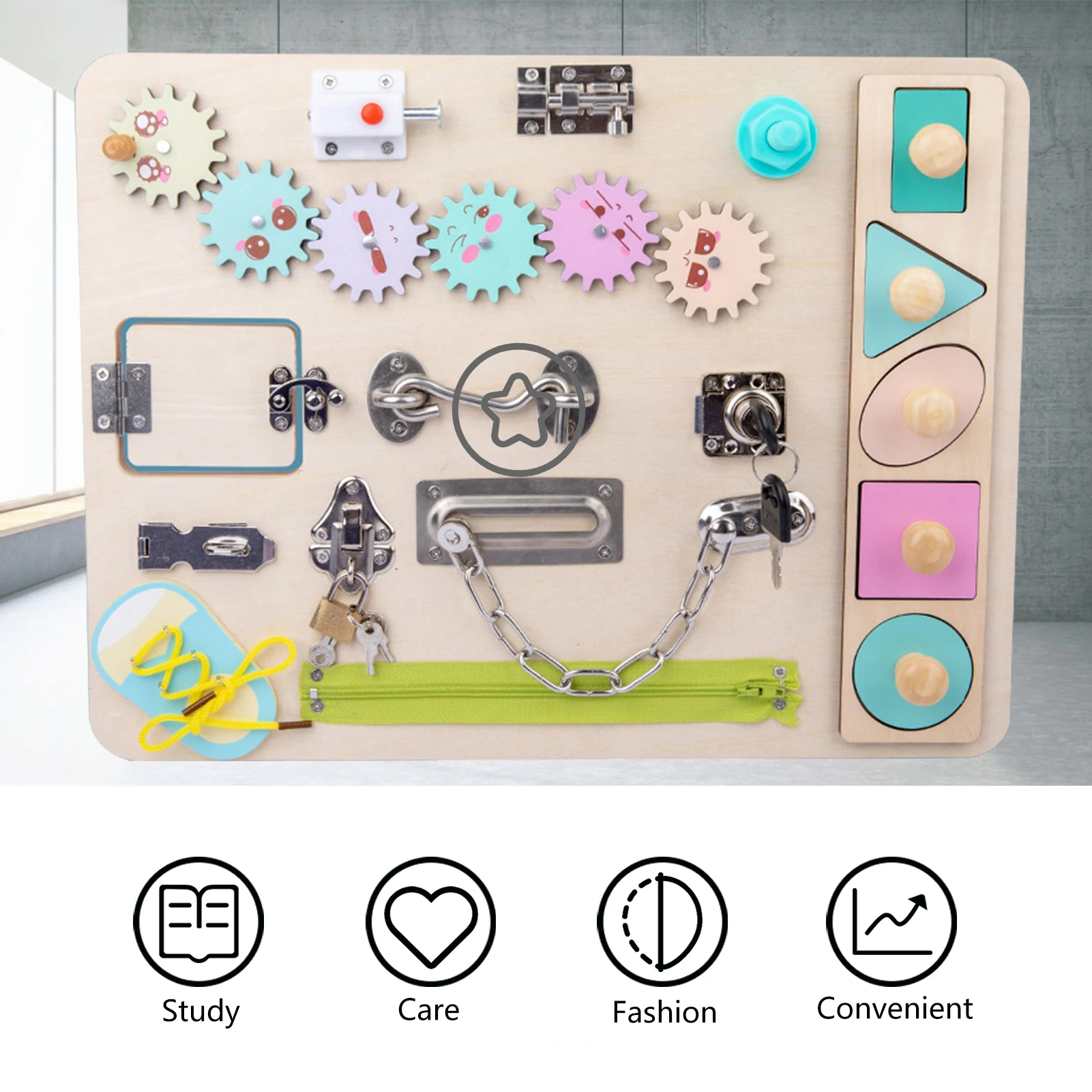 

Busy Mat Toy Montessori Toy Essential Educational Sensory Board For Toddlers Ntelligence Improvement Educational Toy For Baby