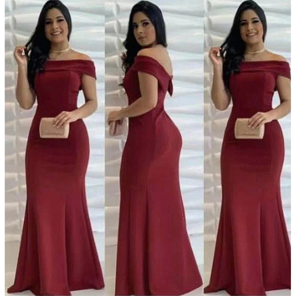 

Dubai Luxury Off Shoulder Wedding Party Dresses For Women Elegant Ladies Evening Gown New African Ankara Sexy Bodycon Long Dress