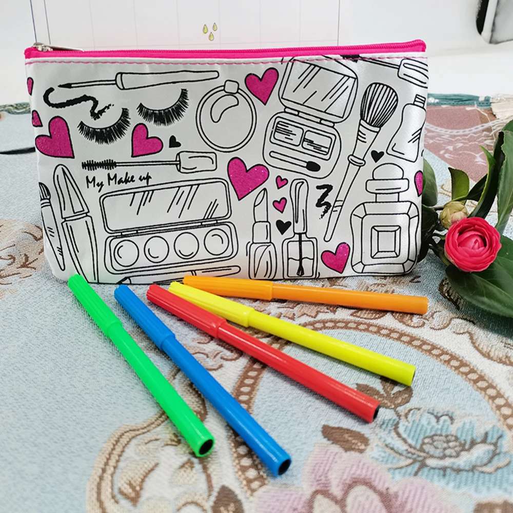 

Drawing toys-coloring bag for kids pencil case with Safe Watercolor pen Children Learning Educational Drawing Toys Set