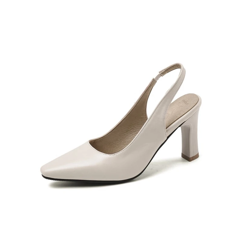 

Sandalias de verano para mujer High Heels Women Pumps Leather Sandals Shoes Pointed Toe Shoes Ladies Big Size 32-46 20-15