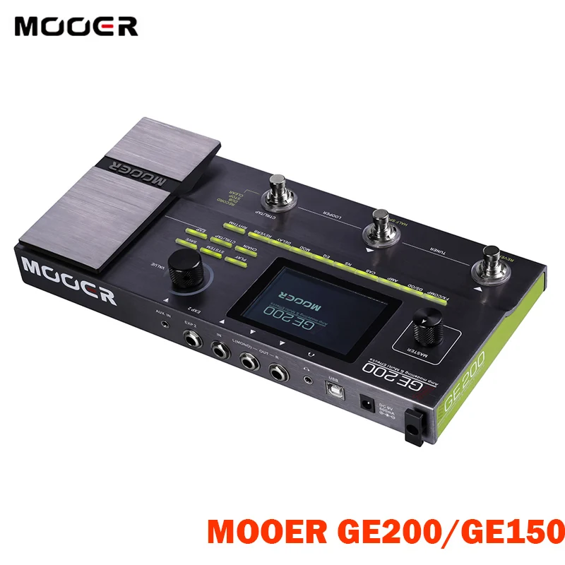 Моделирование и педаль эффектов MOOER GE200 55 моделей усилителей 26 динамиков 70 52s