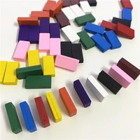 50pcs 20105mm colorful brick marks cuboid wood chess game pieces for tokens board games accessory 10 colors