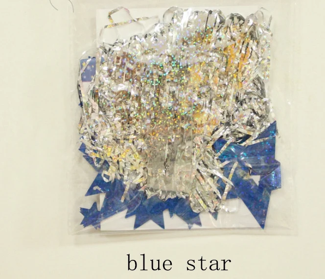 blue star 100pcs 100 шт./упак. дождь кулон с шелковыми нитями любовь "пятиконечная звезда" Дождь кулон с шелковыми нитями на свадьбу свадебный Декор для свадьбы День рождения украшения - Цвет: blue star 100pcs