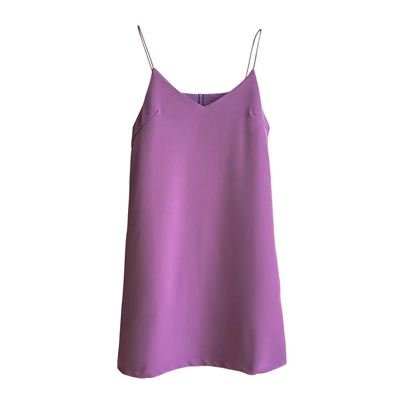 

2020 Spring New Style Women's Suspender Dress Women's A- Line Casual Elegant Outer Wear High Grade Sense Medium-length Dress