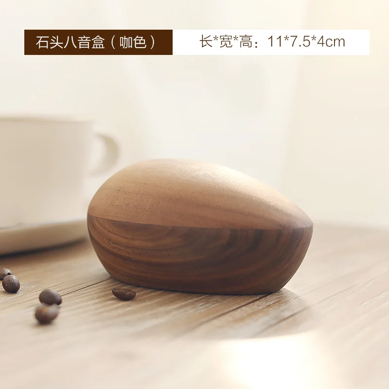 

Wood Lucky Cat Figurine Music Box Manual box Creative birthday gift wooden music box home decoration accessories Fengshui
