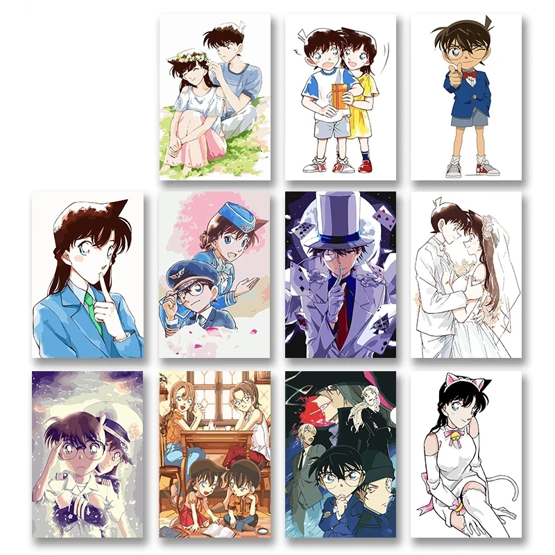 

Home Decoration Canvas Painting Detective Conan Anime Pictures Nordic Hd Prints Poster Modular Modern Wall Artwork For Boy Room