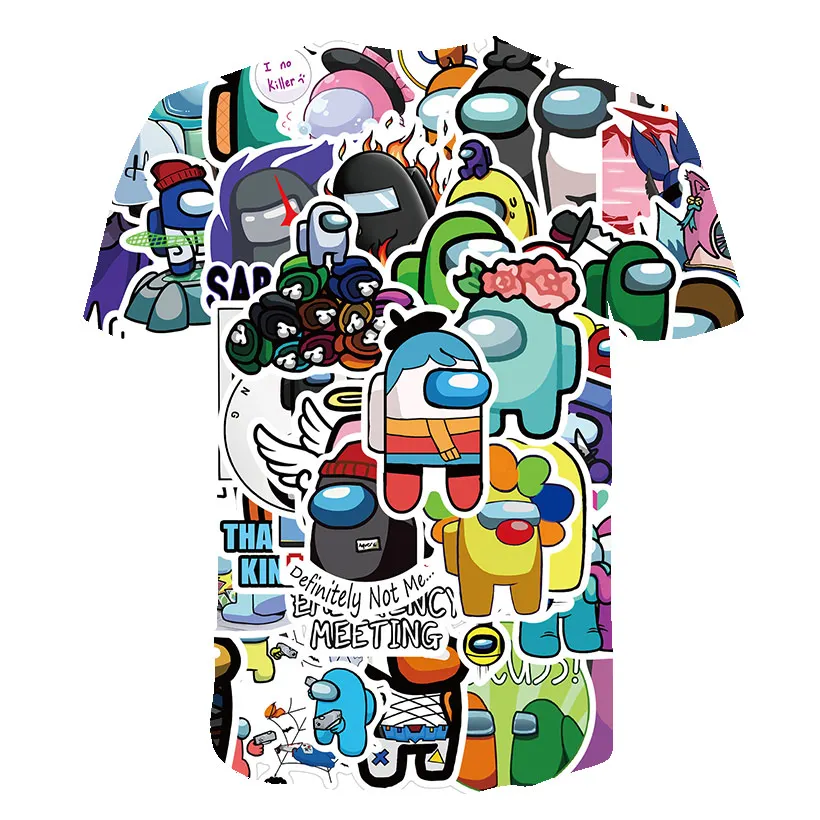 

Impostor Game Between Us t-shirts Parent-child outfit Boys Girls Baby Summer Galaxy Tshirt Casual Tops Family Matching Outfits