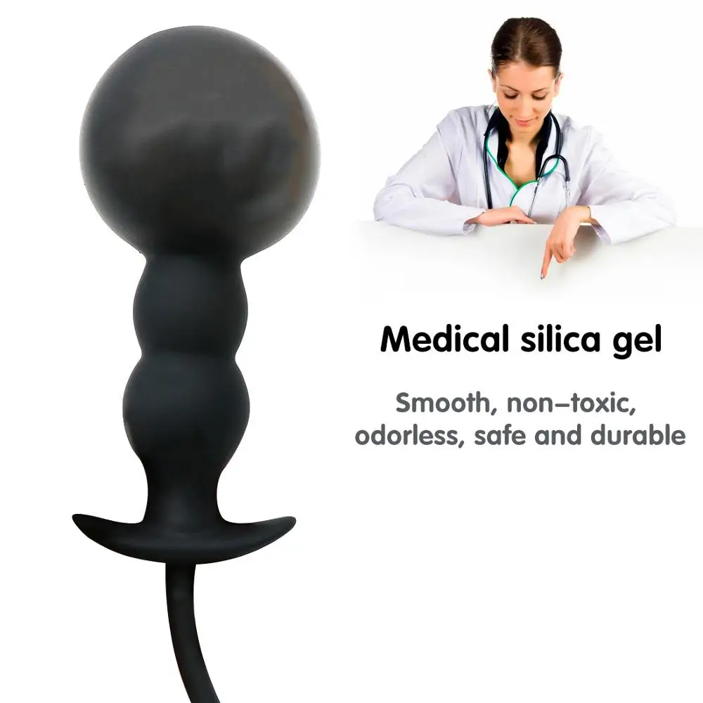 Надувная Анальная пробка с расширенными пробками массажный анальный