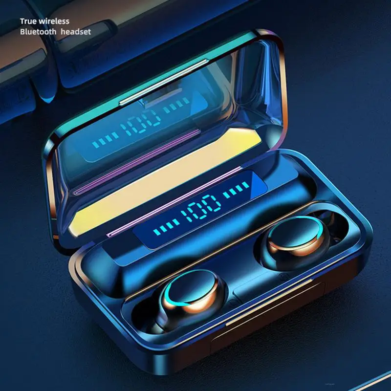 

New F9 TWS Wireless Headphone 5.0 Bluetooth Earphones Without Delay Gaming Headsets Fangcang Smiley Touch Earbuds For Smartphone