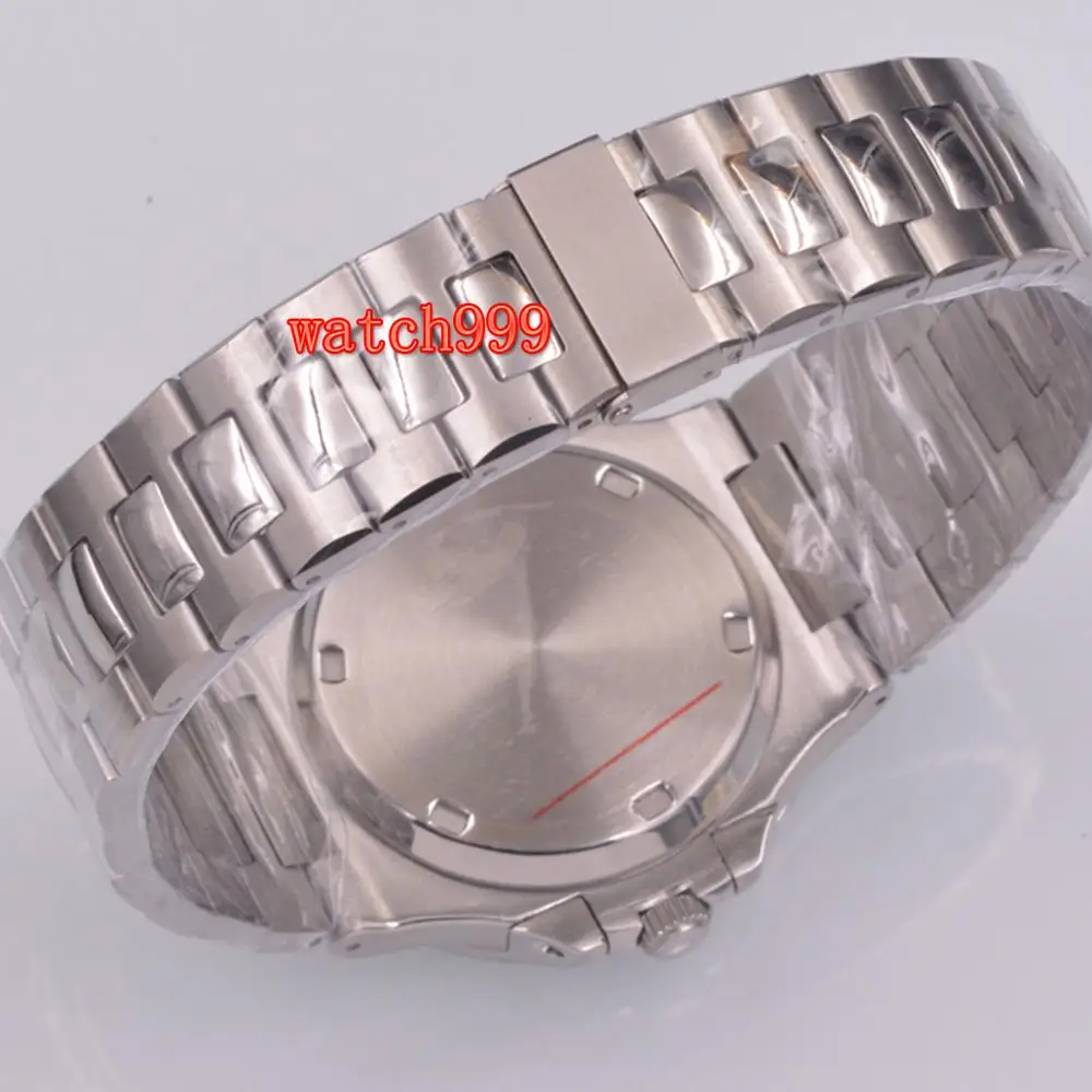 Мужские автоматические часы BLIGER 39 мм синий циферблат модный дизайн серебристый