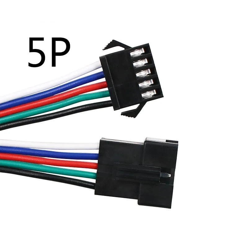 5pin 10 шт. светодиодный разъем мужской/женский JST SM 5Pin провода кабель для