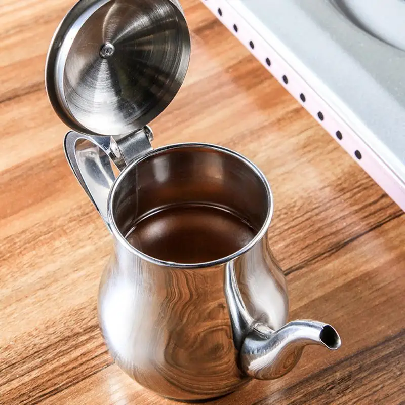 Масло может горшки барбекю воды уксус дозатор меда Cruet капельного контейнера для