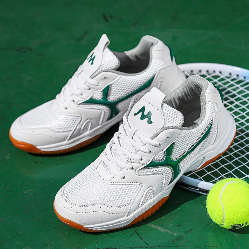 

Professional Men Badminton Shoes Hard-Wearing Breathable Lightweight Tennis Sneakers Plus Size 36-44